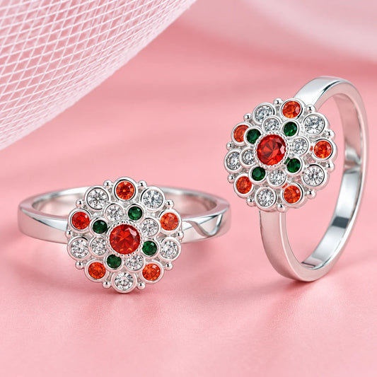 925 Silver Charming Stone Toe Rings