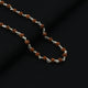 Sterling Silver Natural Rudraksha Beads Chain