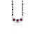 Beautiful Mangalsutra with Black Beads and Purple Round Gemstones