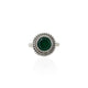 Silver Stunning Evergreen Stone Ring