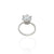 Silver Zircon Studded Grace Ring