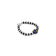 Charming bracelet with a blue teddy bear design, accented by silver and black beads for a playful touch