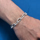 Sterling Silver Chain Linked Bracelet For Mens (1)