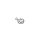 Silver Center CZ Stones with Flower Design Pendant for Girls