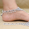Oxidised Silver Floral Foot Chain Payal with Adjustable Size