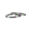 Charming Silver Bangles Set Featuring Gemstones