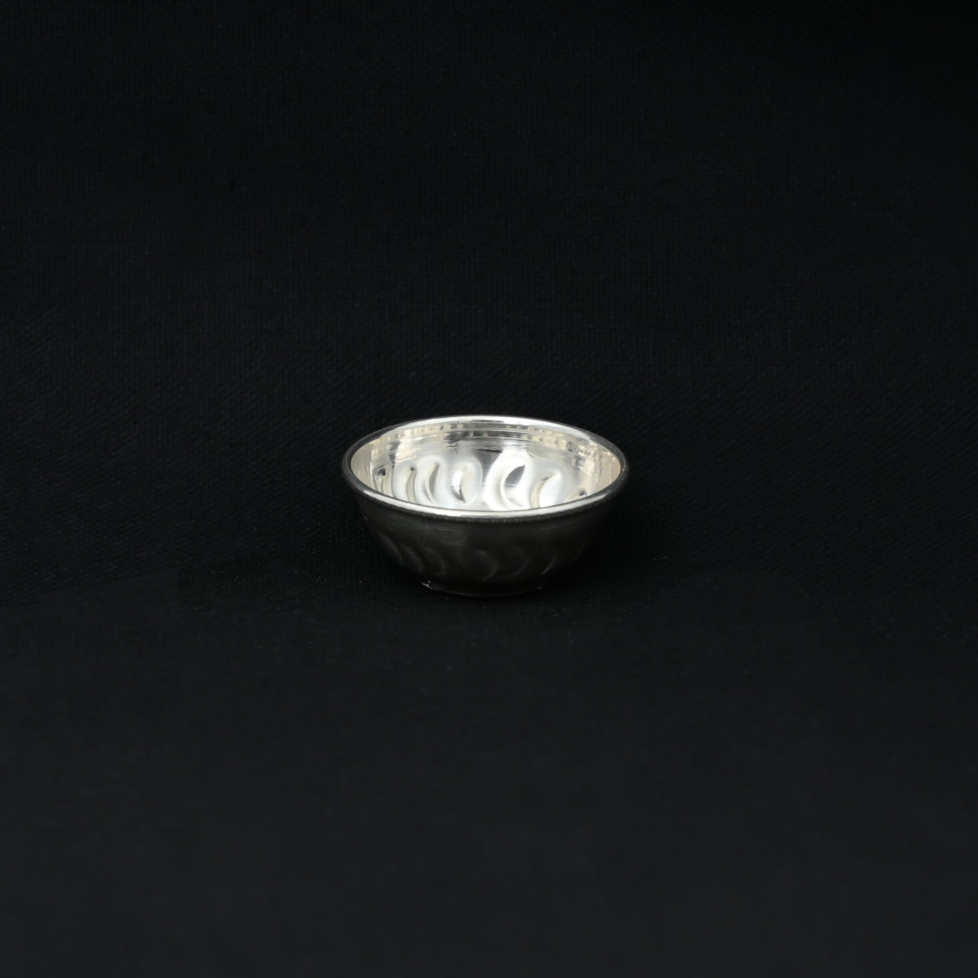 Handcrafted silver bowl with a clean, uncomplicated design