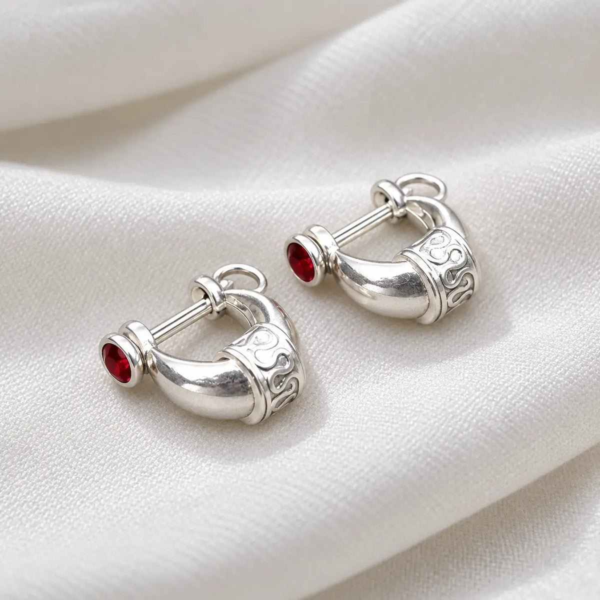 Rajasthani Silver Bali for Men Traditional and Stylish Hoop
