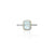 Sterling Silver Aquamarine Cushion Cut Ring for Women