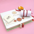 Traditional Silver Rakhi Gift Combo