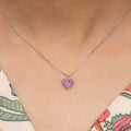 Heart Design Silver Chain Pendent