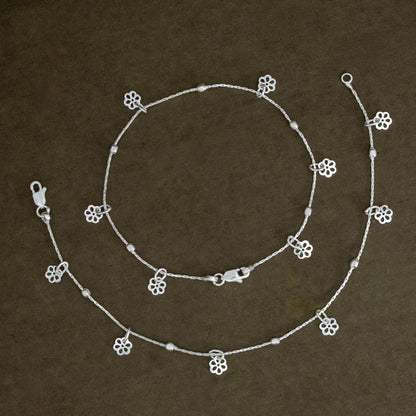 Silver Charm Anklet (Special Offer Phone and Nosepin free)