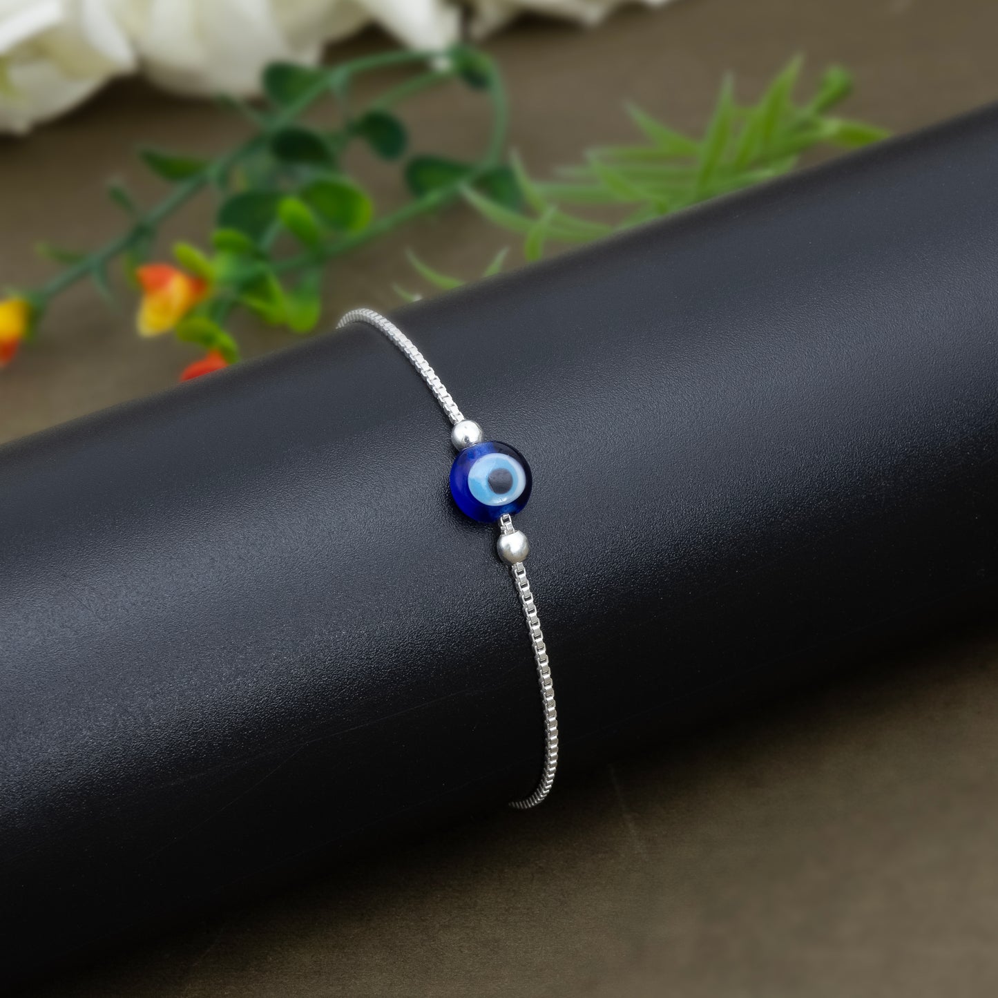 Couple Evil Eye Bracelet Combo Silver Protection & Love Gift