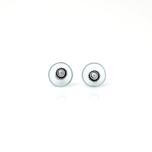 Classic Pearl Silver Studs