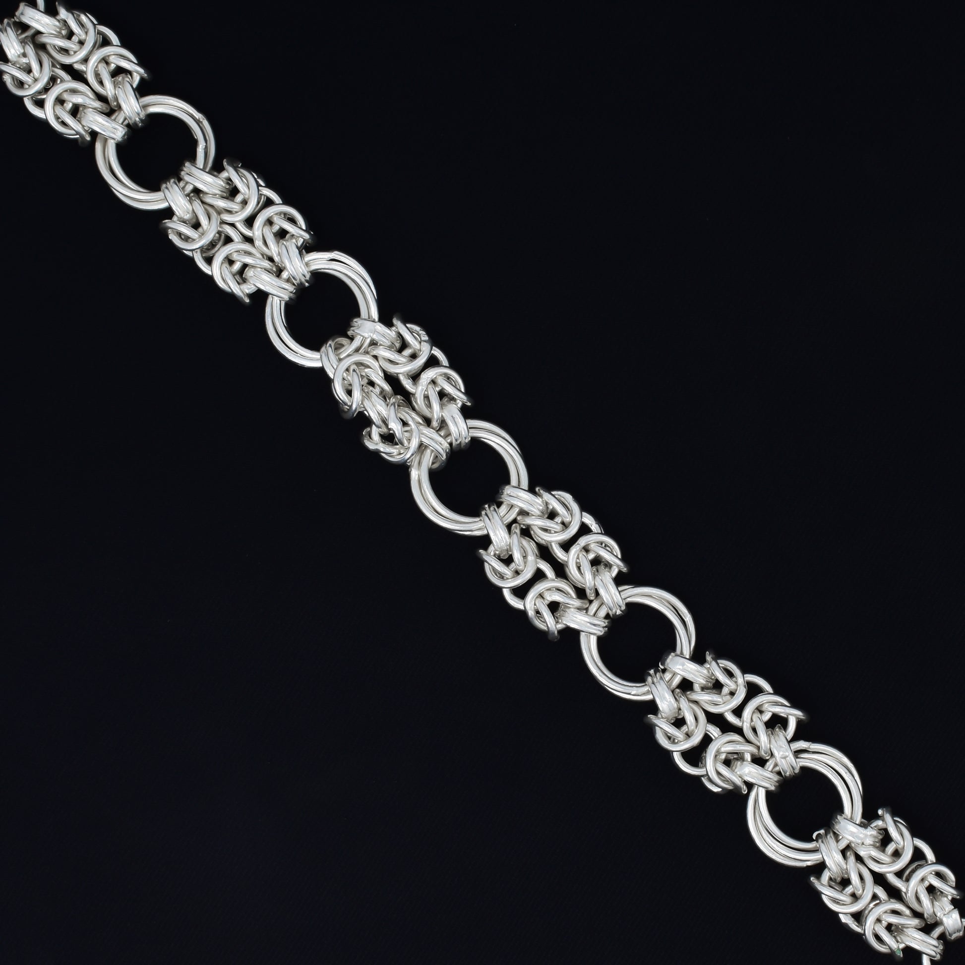 Sterling Silver Chain Interconnect Bracelet (3)