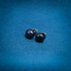 Royal Blue Pearl Stud Silver Earrings