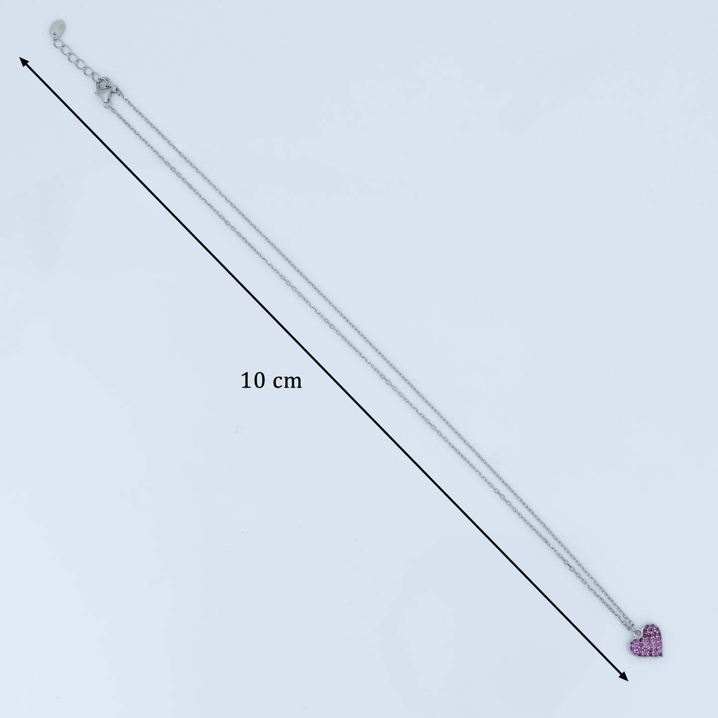 Heart Design Silver Chain Pendent