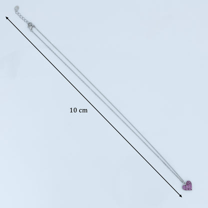 Heart Design Silver Chain Pendent