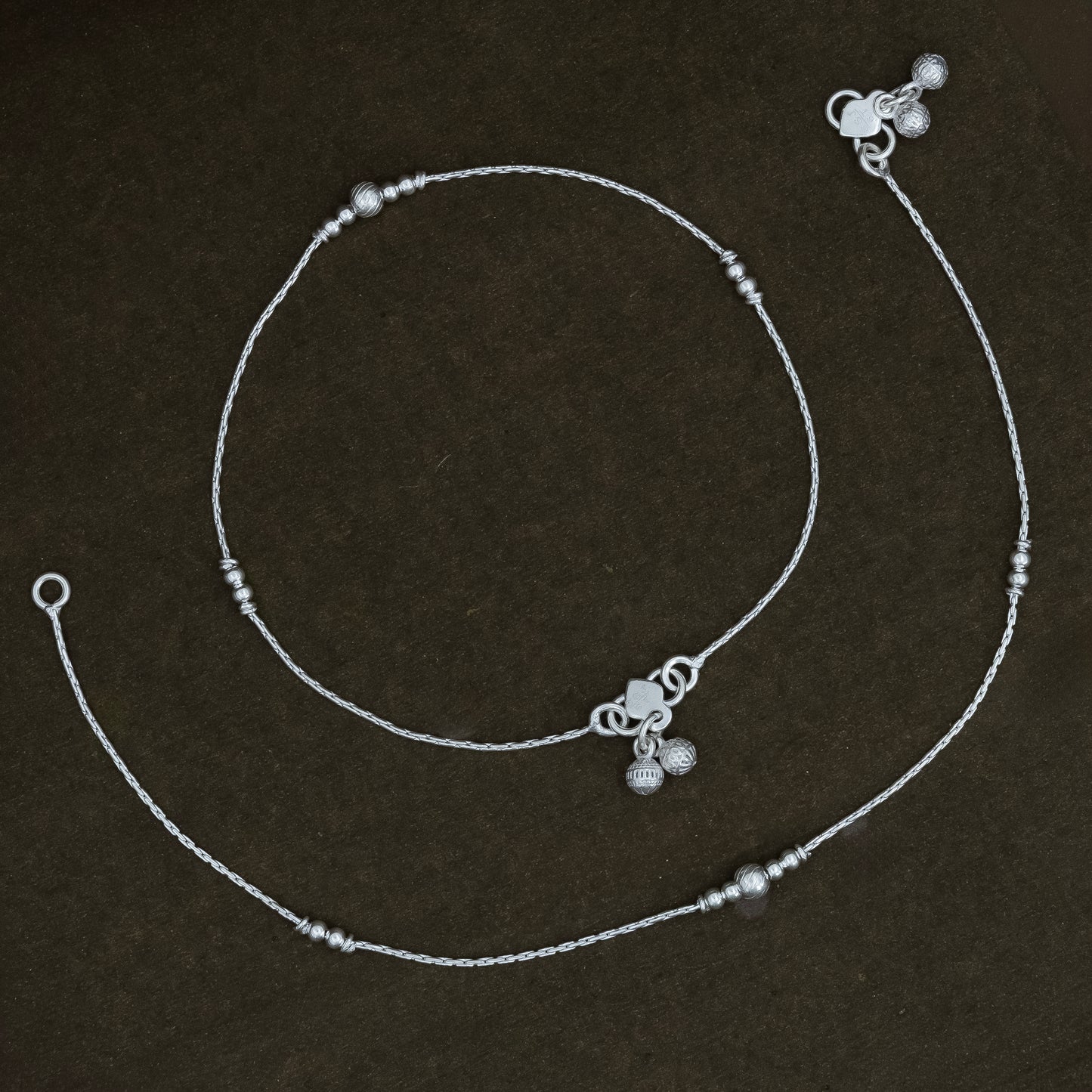 Simple Silver Chain Anklet