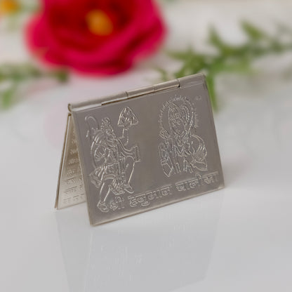 Pure Silver Hanuman Chalisa Book