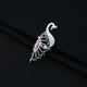 Sterling Silver Peacock Royal Design Ring for Girls