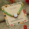 Silver Center Om with Green Flat Circular Plastic Beads Rakhi for Boys