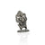Silver Lord Ganesha Sitting On Mouse Murti
