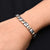 Sterling Silver Gold and Silver Cross Design Bracelet for Boys