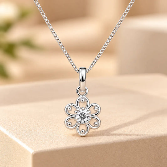 Silver Flower Pendant
