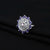 Silver Exclusive "Sparkling Grace" Blue Gemstone Ring for Women