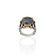 Silver Antique Blackbone Boys Ring