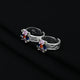 Silver Emerald Colorful Gems Toe Rings