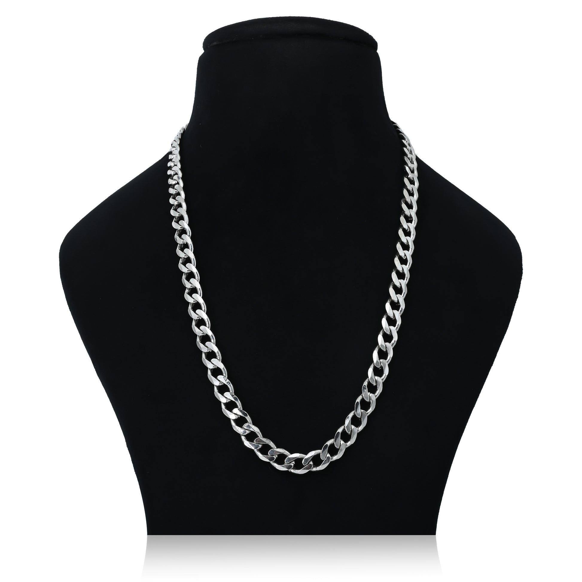 Stylish Silver Cuban Chain