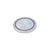 Purple and White Stones Silver Coin with Lakshmi Ganesha