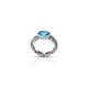 Silver Ring with a Mesmerizing Blue Stone