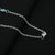 Silver Blue Evil Eyes Charming Beads Chain