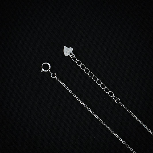 Chic sterling silver thin chain pendant showcasing an evil eye symbol