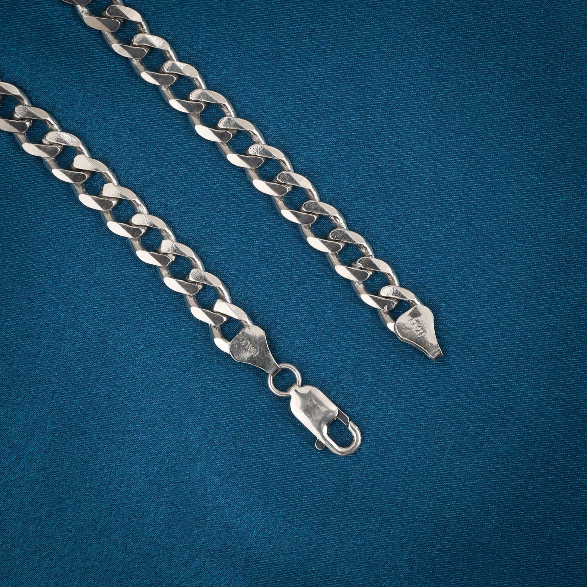 Stylish Silver Cuban Chain-3