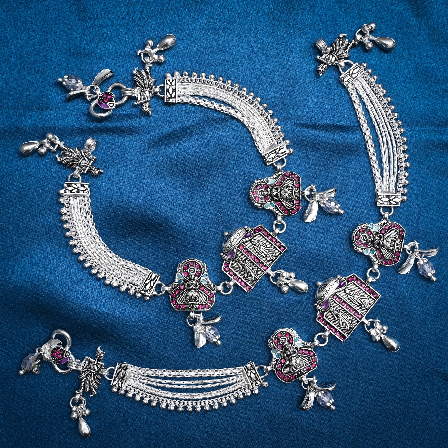 Beautiful Design Traditional Silver Payal-3