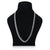 Elegant silver Cuban chain, sleek and sharp