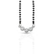 Silver Center CZ Stone Three Circle Design Mangalsutra for Girls