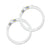 Silver Solitaire Colourful Girls Kada Pair - Elegant and Vibrant Bracelets