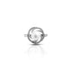 Sterling Silver Vintage Spherical Design Pearl Ring for Women