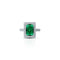 Sterling Silver Emerald Ring For Women and Girls