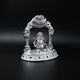 Divine Silver Ganesha Murti with Multicolour Stones