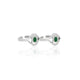 925 Silver Green Heritage Toe Rings
