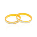 Silver Specific Yellow Bangles