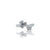 Sterling Silver CZ Stone Flower Shape Ring for Her