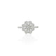 Silver Fashionable Multiple White Gem Girls Ring