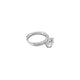 Sterling Silver "Midnight Glimpse" Cubic Zirconia Ring for Her